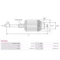 Induit démarreur pour BOSCH UD54545SA