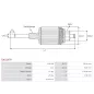 Induit démarreur pour BOSCH F000CD1220