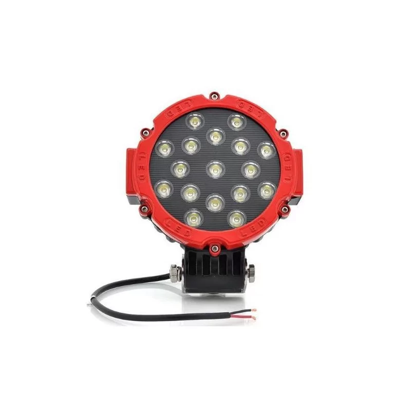 Faro da lavoro 17 LED Rosso Ad alte prestazioni 3825 LUMEN Faro da lavoro 17 LED Rosso Ad alte prestazioni 3825 LUMEN