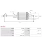 Induit démarreur pour BOSCH 0001109040, 0001139005