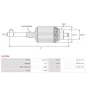 Induit démarreur pour HITACHI S13101, S13105, S13105A, S13129