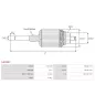 Induit démarreur pour HITACHI S13123, S1333, S1333A, S1333B, S1337