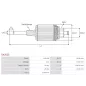 Induit démarreur pour HITACHI S114414, S114570, S114570A, S114570B, S114570C