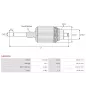 Induit démarreur pour HITACHI S2058