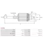 Induit démarreur pour VALEO D6RA68, D6RA7, D6RA72, D6RA73