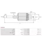 Induit démarreur pour VALEO 438228, 446507, 458392, FS10E10