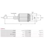 Induit démarreur pour VALEO TS12E901, TS12E902, TS12ER19, TS14E11, TS14E110 VALEO