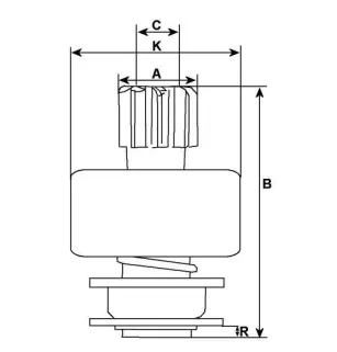 Starter für Valeo-Starter: D11E111, D11E140, D11E144, D11E74, D11E74T, D11E84
