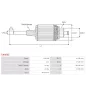 Induit démarreur pour LUCAS 26211U, 26227R, 26227RN, 26227V