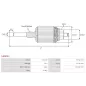 Induit démarreur pour MITSUBISHI M2T64871, M2T65271, M2T65272, M2T65275