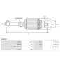 Induit démarreur pour MITSUBISHI M002T51181, M002T51281, M002T51282, M002T51805, M002T52071