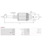 Induit démarreur pour MITSUBISHI M002T92171, M002T92172, M2T60071, M2T60072, M2T60171