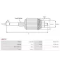 Induit démarreur pour MITSUBISHI M2TS0671