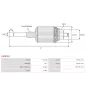 Induit démarreur pour MITSUBISHI M004T95081, M004T95082, M004T95681, M4T95071