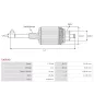 Induit démarreur pour MITSUBISHI M1T80381