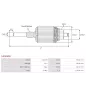 Induit démarreur pour MITSUBISHI S5051