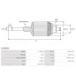 Induit démarreur pour MITSUBISHI M000T33271, M000T36371, M000T36971, M000T36971ZE, M000T37271