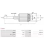 Induit démarreur pour DENSO 2280002470, 2280005000, 2280005001, 2280005052, 2280005610