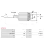 Induit démarreur pour MITSUBISHI M00T39971, M0T23671, M0T39971