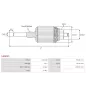 Induit démarreur pour SAWAFUJI 03506020331, 03506020340, 03506020341, 03516020335, 03516020349