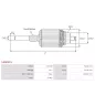 Induit démarreur pour HINO 281002623