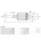 Induit démarreur pour NIKKO 0230000100, 0230000150, 0230000272, 6008133111