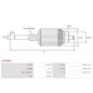 Induit démarreur pour MITSUBA SM44238