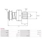 Pignon / lanceur démarreur pour BOSCH 0001362083, 0001362600, 0001362601