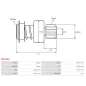 Pignon / lanceur démarreur pour BOSCH 9000083062, 9000083073, 9000143104, 9000143105