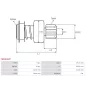 Pignon / lanceur démarreur pour BOSCH 0001367001, 0001367004, 0001367005, 0001367