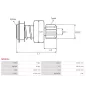 Pignon / lanceur démarreur pour BOSCH 0001108052, 0001108053, 0001108056, 0001108061