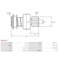 Pignon / lanceur démarreur pour BOSCH 0001108173, 0001362307