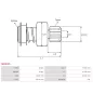 Pignon / lanceur démarreur pour BOSCH 0001368043, 0001368081, 0001368311