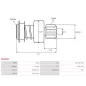 Pignon / lanceur démarreur pour BOSCH 0001212210, 0001212400, 0001212401, 0001312101