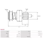 Pignon / lanceur démarreur pour BOSCH 0001364300, 0001368015, 0001368037, 0001368056