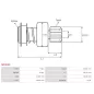 Pignon / lanceur démarreur pour BOSCH 0001110001, 0001110002, 0001110014