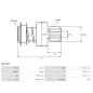 Pignon / lanceur démarreur pour BOSCH 0001362312, 0001362316, 0001362319, 0001362321