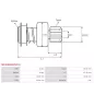 Pignon / lanceur démarreur pour BOSCH 0001367077, 0001367081, 0001367302, 0001368023