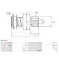 Pignon / lanceur démarreur pour BOSCH 0001108115, 0001108117, 0001108129