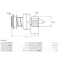 Pignon / lanceur démarreur pour BOSCH 0001362700, 0001362701, 0001362702