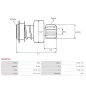 Pignon / lanceur démarreur pour BOSCH 0001107072, 0001107073, 0001107074, 0001107076, 0001107094