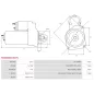 Démarreur 24V 4.0Kw 9 dents BOSCH 0001231028, 0001360003, 0001360012, 0001360035, 0001368001, 1986S10079, KHD 01170053, 01173820