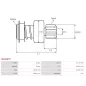 Pignon / lanceur démarreur pour BOSCH 0001108183, 0001108217, 0001108218