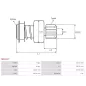 Pignon / lanceur démarreur pour BOSCH 0001223010