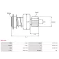 Pignon / lanceur démarreur pour BOSCH 0001367054