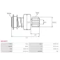 Pignon / lanceur démarreur pour BOSCH 0001241015, 0001241019, 0001241020