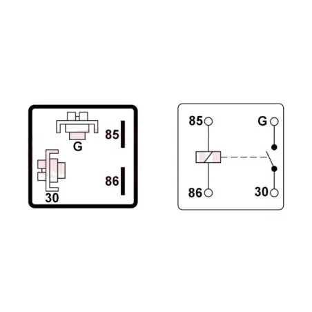 Relais de démarrage Remplace Bosch 0332002160, 0331005002, 0332002001, 0332002002