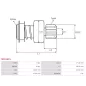 Pignon / lanceur démarreur pour BOSCH 0001107038, 0001116006