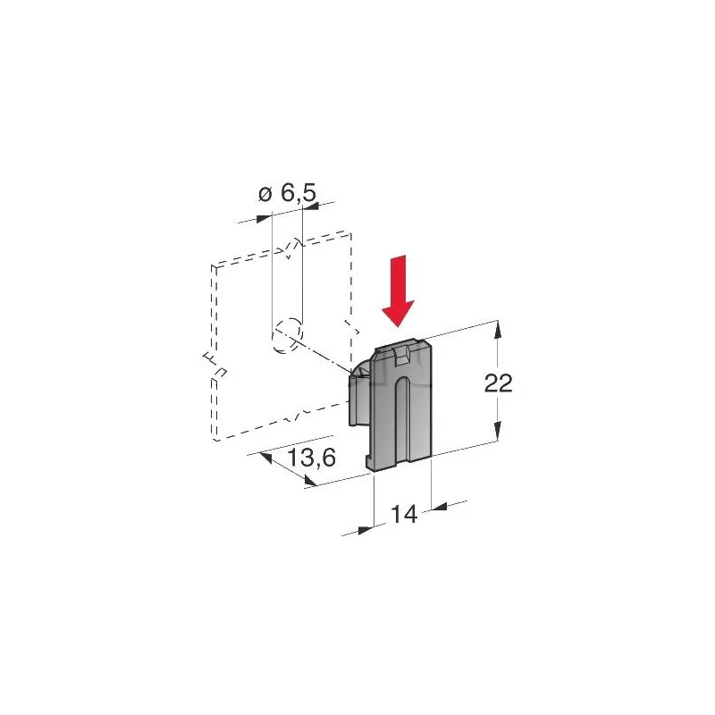 Support à clipser pour porte-fusibles MINI, MEGA et connecteurs de puissance