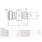 Pignon / lanceur démarreur pour BOSCH 0001142003, 0001142005, 0001153007, 0001153009